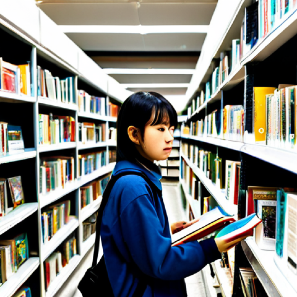 교통직 시험 준비 도서 추천 - **Image Prompt 1: The Quest for the Perfect Study Guide**
A young Japanese person, appearing sli...