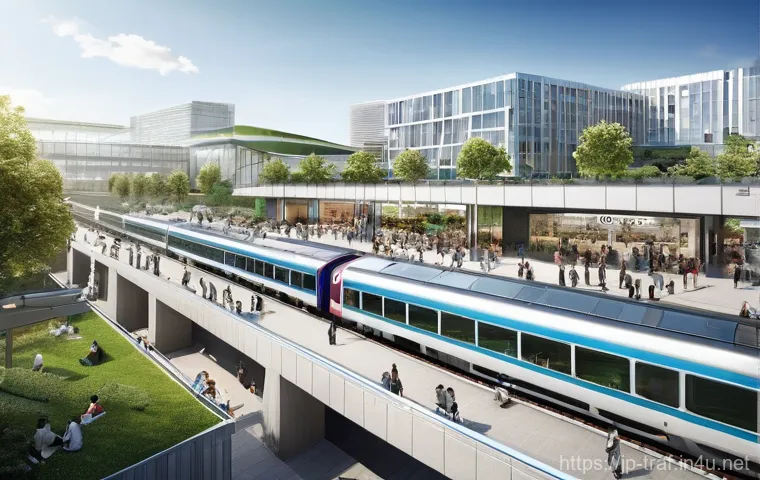 교통직 전문가의 커리어 조언 - **Prompt 1: Futuristic Mobile Workspace on a Shinkansen**
    "A sleek, modern Shinkansen train inte...