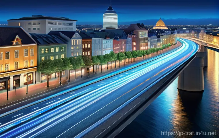 교통업계와 최신 기술 융합 사례 - Here are three detailed image prompts in English, designed for image generation, keeping all the spe...