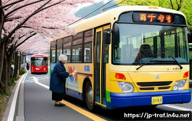 교통직 업무와 관련된 도전 과제 - **Prompt:** "A heartwarming scene in a rural Japanese town. An elderly woman with a kind smile is be...